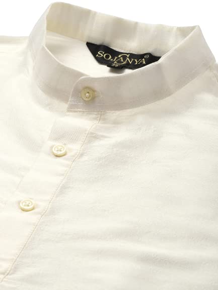Image of SOJANYA (Since 1958, Men's Silk Blend Grey Kurta Pyjama & Silk Blend Jacket Combo