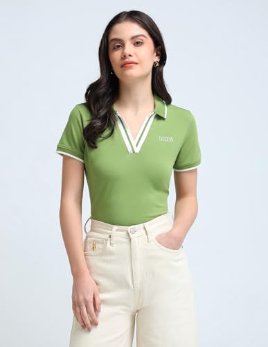 Image of U.S. Polo ASSN. Women's Cotton Slim Fit T-Shirt