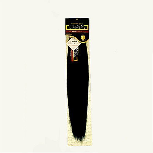 BLACK DIAMOND 100% REMI HUMAN HAIR NATURAL PERM 18"(Solid Color)