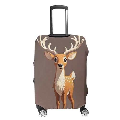 Deer Printed Luggage Cover Protector, Fits 18-32 Inch Luggage4
