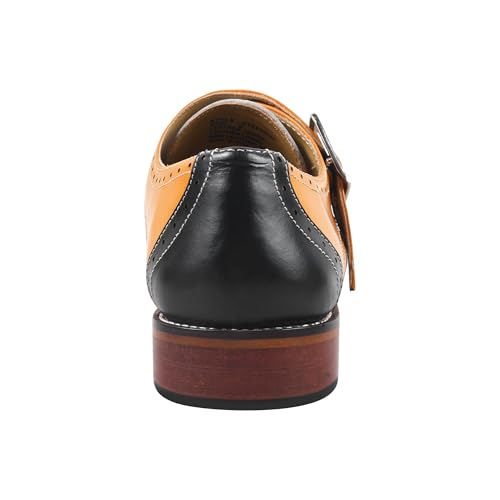 Image of LIBERTYZENO Mens Hornback Print Genuine Leather Lace Up Oxford Dress Shoes