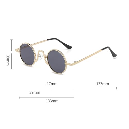 Retro Small Round Sunglasses for Men Women Vintage Style Sun Glasses3