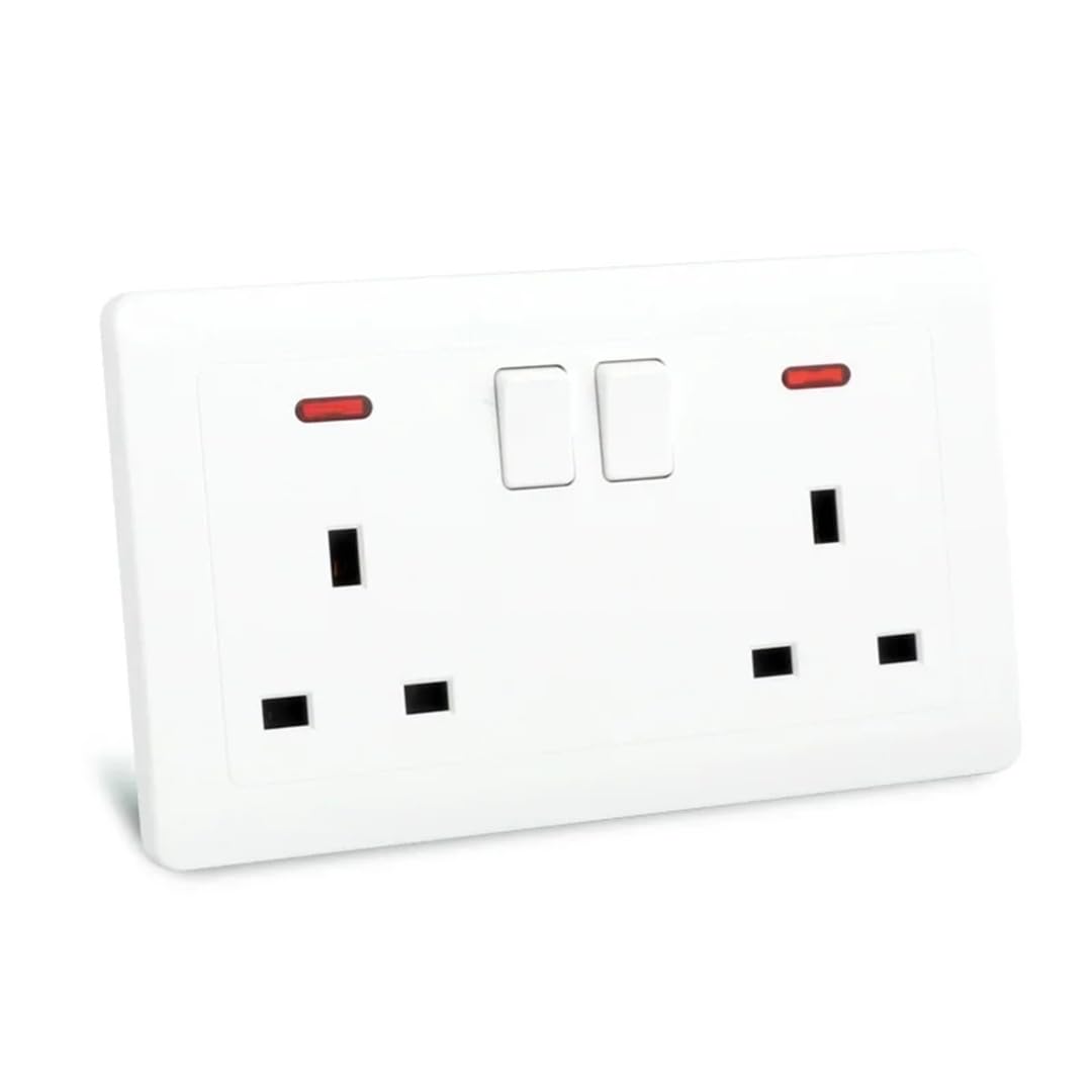 Prises Murales Prises USB Universelles 13A, Prises Simples Et Jumelles, Port D'alimentation USB, Double Prise Universelle UK6Pin