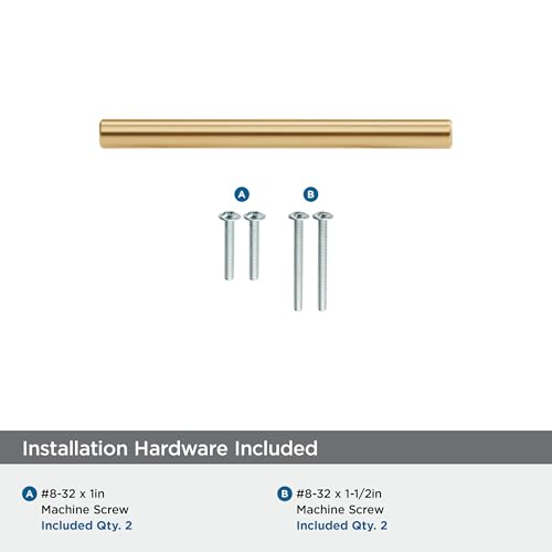 Image of Amerock 3 inch Bar Pulls Champagne Bronze Drawer Pull | 3 inch (76mm) Center-to-Center Mounting Distance and 5-3 /8 inches Overall Length, Durable Carbon Steel Cabinet Hardware