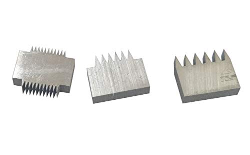 Image of 3-Piece Cross-Cut Tester Replacement Blades Kit - ASTM D3359 Certified 1mm (Double-Sided), 2mm & 3mm Spacing Blades for Adhesion Testers - Universal Fit Most Cross Hatch Cutter Models