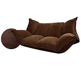 JTRHD Silla Sofá Suelo Acolchado Ajustables al Piso del Respaldo del Asiento reclinable Plegable Soporte Plana meditación sentada Sofá Tumbona para el hogar y la Oficina