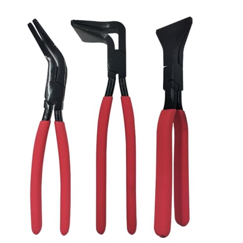 Juego de 3 herramientas de con mango antideslizante, pinzas de de 45° y 90°, alicates de doblado de metal para soldar, estuche de almacenamiento para doblar y aplanar