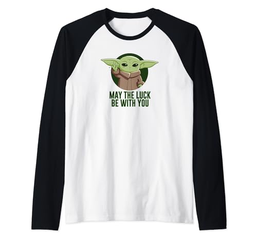 The Mandalorian Grogu Raglan Baseball Tee vêtement Star Wars Saint Patrick vert