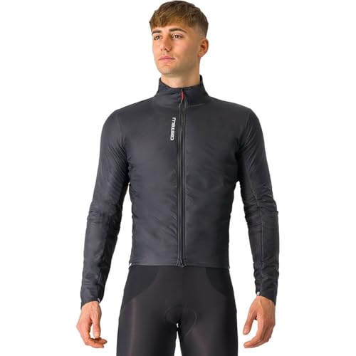 Amazon.com: CASTELLI, Fly Direct Jacket - Men's, Light Black/Dark