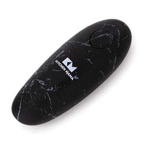 Kitchen Mama Auto 2.0 Electric Can Opener: Upgraded Blade Opens Any Sized Can – Automatic, Hands Free, Smooth Edge, Food-Safe, Handy with Lid Lift, Battery Operated, YES YOU CAN (Marble Black)