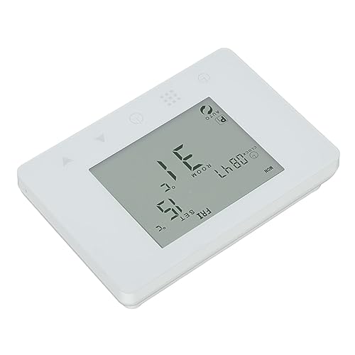 Termostato RF Wireless Programmabile per Riscaldamento Elettrico con Display LCD Retroilluminato Controllo Temperatura Ambiente Sonda Termometrica Infrarossi Compatibile Impianti Intelligenti