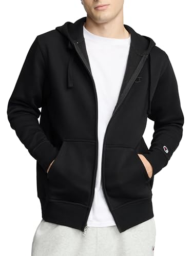 Champion Men's Powerblend® Fleece Full Zip Jacket M Black