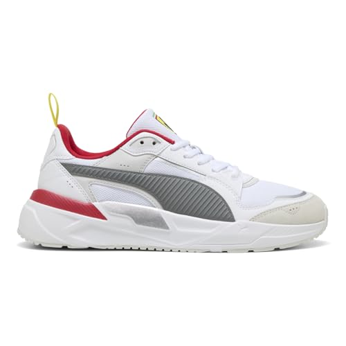 PUMA Mens Scuderia Ferrari Trinity 2 Lace Up Sneakers Shoes Casual - White