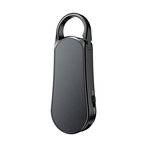 KZLYNN New Keychain Voice Recorder Digital Inbuilt 32 GB Memory Spy Small Audio Recording Gadget with Triple Noise Reduction, Password Protection - V56 Pro (Black)-image-39
