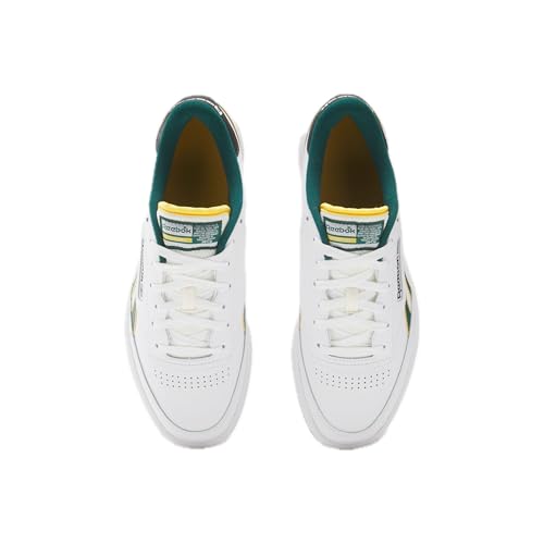 Reebok Unisex Club C Revenge Sneaker, White/Fierce Gold/Collegiate Green, 12.5 Women/11 Men3