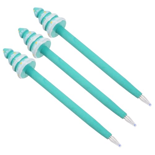 Set 3 bolígrafos de gel forma árbol de Navidad