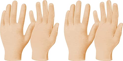 Women's Men's Cotton Sun Burn Protection Double Layered Gloves Co...