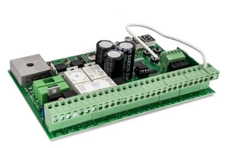 Centrale Motorline MC62 carte électronique de remplacement automatisme 2 moteurs 24Vdc