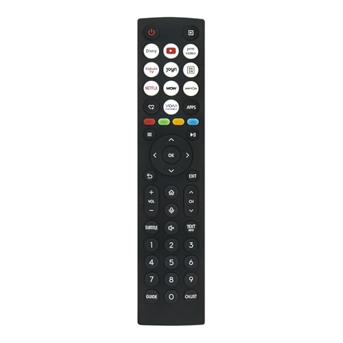 Ersatz-Fernbedienung ERF2AD36, Fit for Hisense 2024 4K UHD Smart TV 43E6NT 50E6NT 55E6NT 58E6NT 65E6NT 75E6NT 85E6NT