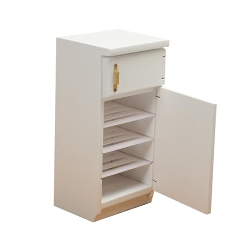 WOONEKY Casa de Muñecas Decoración Detallada Accesorio de Muebles Blanco Juguete para Ambientes DIY y Modelismo