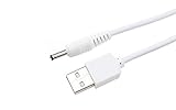 TenCloud Replacement USB Charger Cord(3.3ft/100cm) for Your Foreo Device(LUNA,LUNA 2 Series Facial Cleanser,ISSA Series E-Toothbrush,IRIS,ESPADA) (White-1pc)