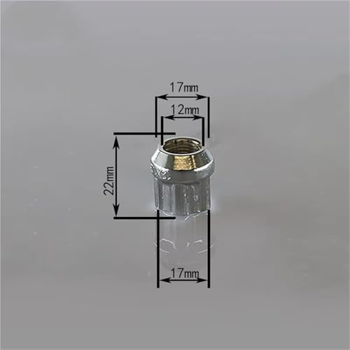 Tuercas de perno de rueda abiertas M12x1.25 fabricadas en acero templado resistente 5