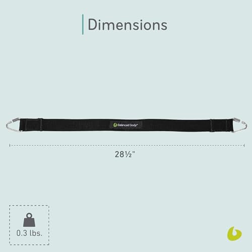 balanced body long footstrap for allegro and allegro stretch reformers pilates equipment accessory cotton or padded 285 inches