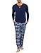 Pigiama 100% Cotone Donna Pigiama Uomo Elegante: Set Maglia Maniche Lunghe + Pantaloni Comodi In Tessuto Morbido, Tasche Laterali – Perfetto Per Casa E Regalo Pigiami Matchati Coppia