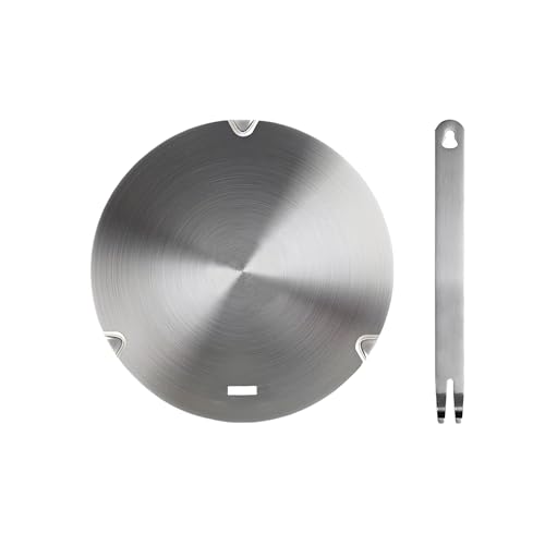 Heat Diffuser for Gas Stove:Heat Diffuser for Glass Cooktop,Evenly Heated Induction Hot Plate for Prevent Pot Burning,Heat Conduction Plate for Gas Stove,Stainless Steel Aluminum Ceramic Pots (10in)