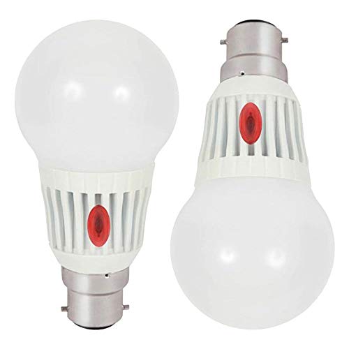 LITECRAFT Light Bulb B22 Bayonet Cap White with Dusk Till Dawn Sensor - 2 Pack