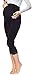 Produktbild Be Mammy 3/4 Umstandsleggings aus Viskose BE20-161 (Schwarz, XL)