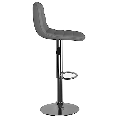 Tabourets de bar gris clair Mangloder pivotants réglables en hauteur pour cuisine