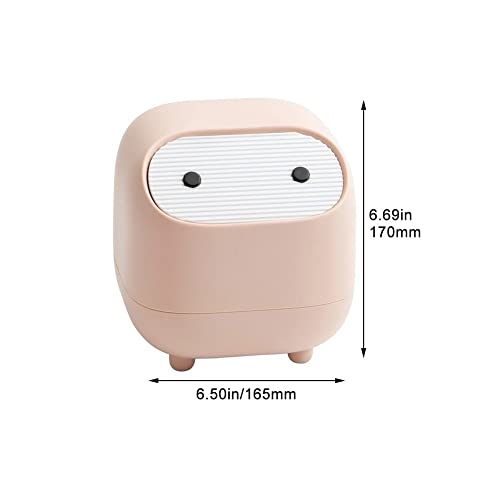 Mini cubo de basura para encimera y escritorio con tapa de tipo prensa 3