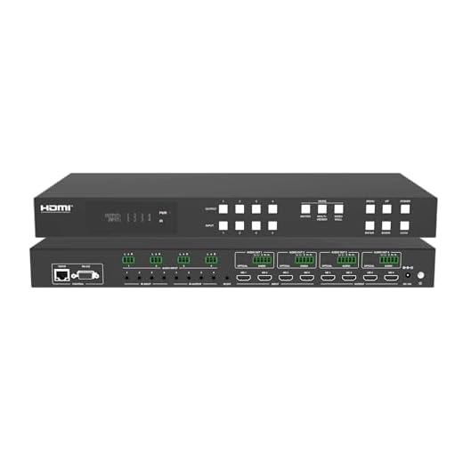 4 Input 4 Output 2x2 Video Wall 4K 60hz Controller HDMI Matrix Switcher Processor HD Splicer Splitter Four Displays Multiple Inputs