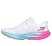 Skechers Women's Aero Spark Running Shoe, White/Multi, 9