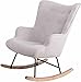Produktbild Mebel6 Schaukelstuhl Mama - Sessel - Stoff - Beige - Holzbeine