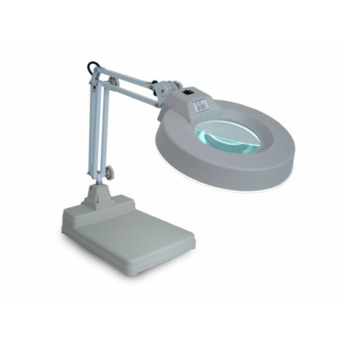 Preisvergleich Produktbild SAFE SCHWENKARM / TISCHLEUCHTLUPE TISCHLEUCHTE mit optimaler Ausleuchtung des Objektes - Vergößerung 3 x fach Linsengröße 125 mm Aufwendeige Beleuchtung 22W - Arbeitshöhe bis zu 900 mm mit solidem stabilem Standfuß und Netzanschluß 220 V Nr. 9531