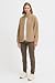 OXMO OXTovine Damen Jacke Übergangsjacke Teddy-Jacke Loose Fit, Farbe: Dune (171009), Größe: M