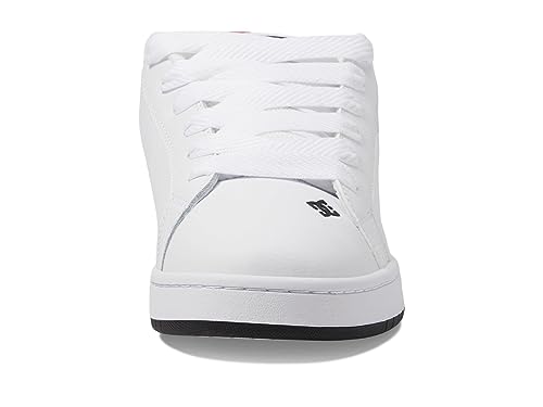 DC DC Men's Court Graffik SQ Casual Skate Shoe White/Black/Black 9