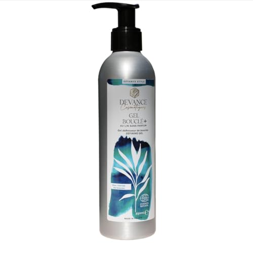 Gel capillaire au lin bio Gel Bouclé + cheveux bouclés frisés 250ML