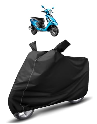 Image of Auto Hub Waterproof Scooty Cover Compatible with TVS Zest Dustproof, UV Protection Two Wheeler Scooty Zest Cover - Black