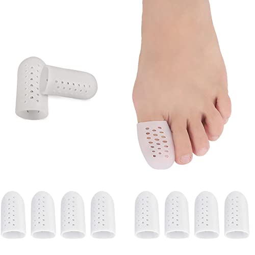 10 PCS Protège Orteil en Gel, Protection gros orteil, Capuchon Orteils, Protection Orteil Silicone, Protection Orteils soulage de douleur pour éviter les Ampoules Cors Callosités Cover