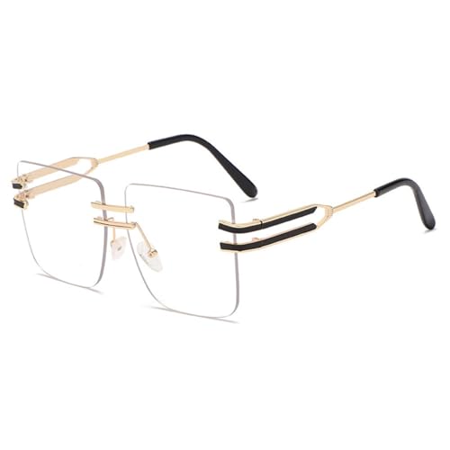 Oversized Sunglasses Women Luxury Shades Metal Frame UV400 Square Glasses Womens