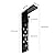 Shower Panel Tower System, 6-Function Faucet LED Rainfall Waterfall Shower Head + Handheld Sprayer + Shower Panel + Hose, Wall Mount, Black