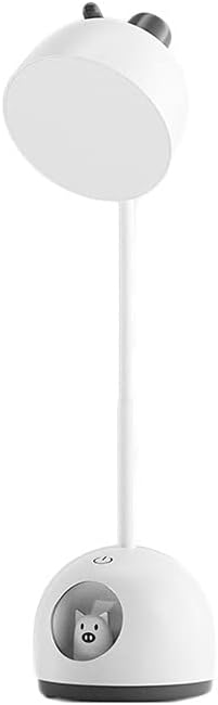 LED Desk Lamp Touch Control Dimming Table Lamp 3 Kinds Of Brightness Flexible Gooseneck Eye Protection Bedside Desk Lamp (Color : White)