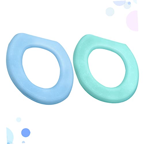 Cabilock 2 Stück Waschbare Toilettenabdeckung Gepolsterte Toilettensitzkissen Ersatz-Toilettensitzpolster O-Förmige Toilettensitzabdeckung Bunte Toilettensitzabdeckung Gepolsterte – Bild 4