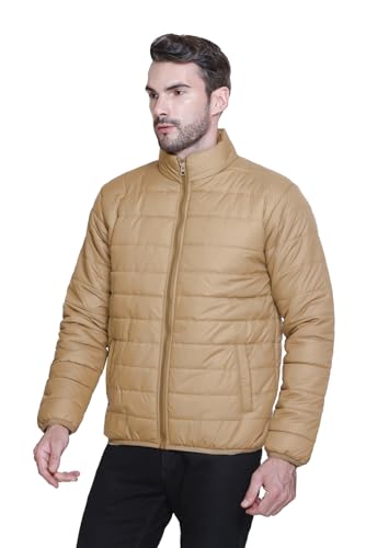 Image of Sanhok Mens Waterproof Imported Polyester Trendy Lightweight Stylish Regular Fit Standard Length Full Sleeve Zipper Jacket for Winter Casual Wear