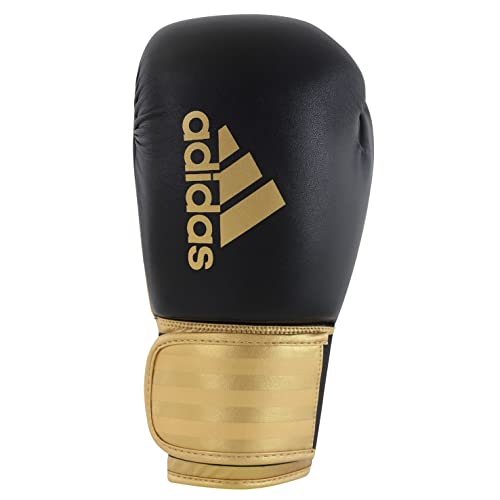 Adidas Unisex's Boxing Gloves Men Women Kids Sparring Training Hybrid 100 6Oz 8Oz 10Oz 12Oz 14Oz 16Oz, Gold, 14 Oz #TOP1
