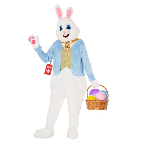 Morph Deluxe Easter Bunny Costume Adult, Bunny Suit, Easter Costumes for Adults, Rabbit Costume Adult, Large