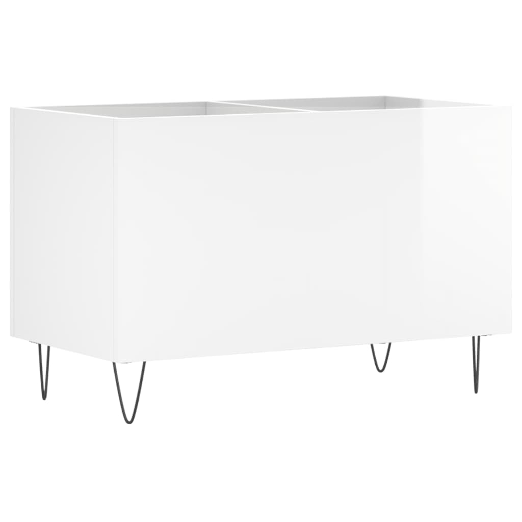 Armario para discos de vinilo, 74,5 x 38 x 48 cm, de madera con patas de hierro para mayor estabilidad y mucho espacio para discos LP